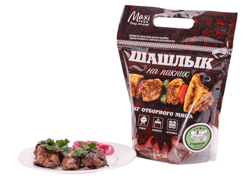 Шашлычок на пикничок из мяса говядины 2 кг(1/4)