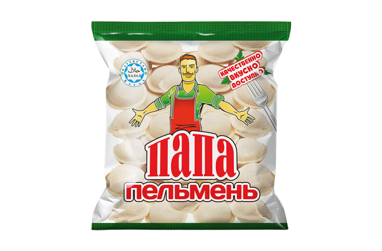 Пельмени "Папа Пельмень" Халал 0,2кг(1/36)