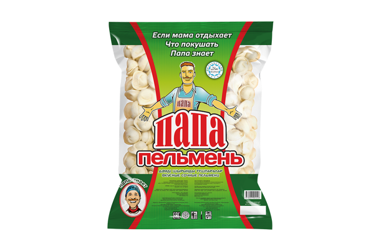 Пельмени "Папа Пельмень" Халал 5кг(1/2)