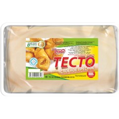 Тесто слоеное пресное 0,8кг(1/40) Тесто слоеное пресное 0,8кг(1/40)